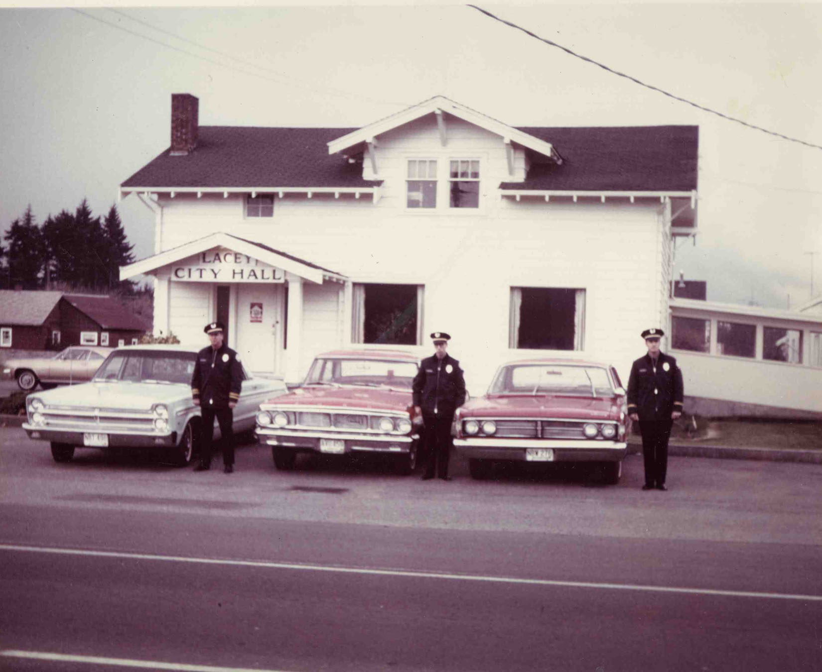 Lacey City Hall<br /> <p style="font-size: 8px">Lacey Museum - Collection Number 1983-005 Police/Fire Scrap book</p>