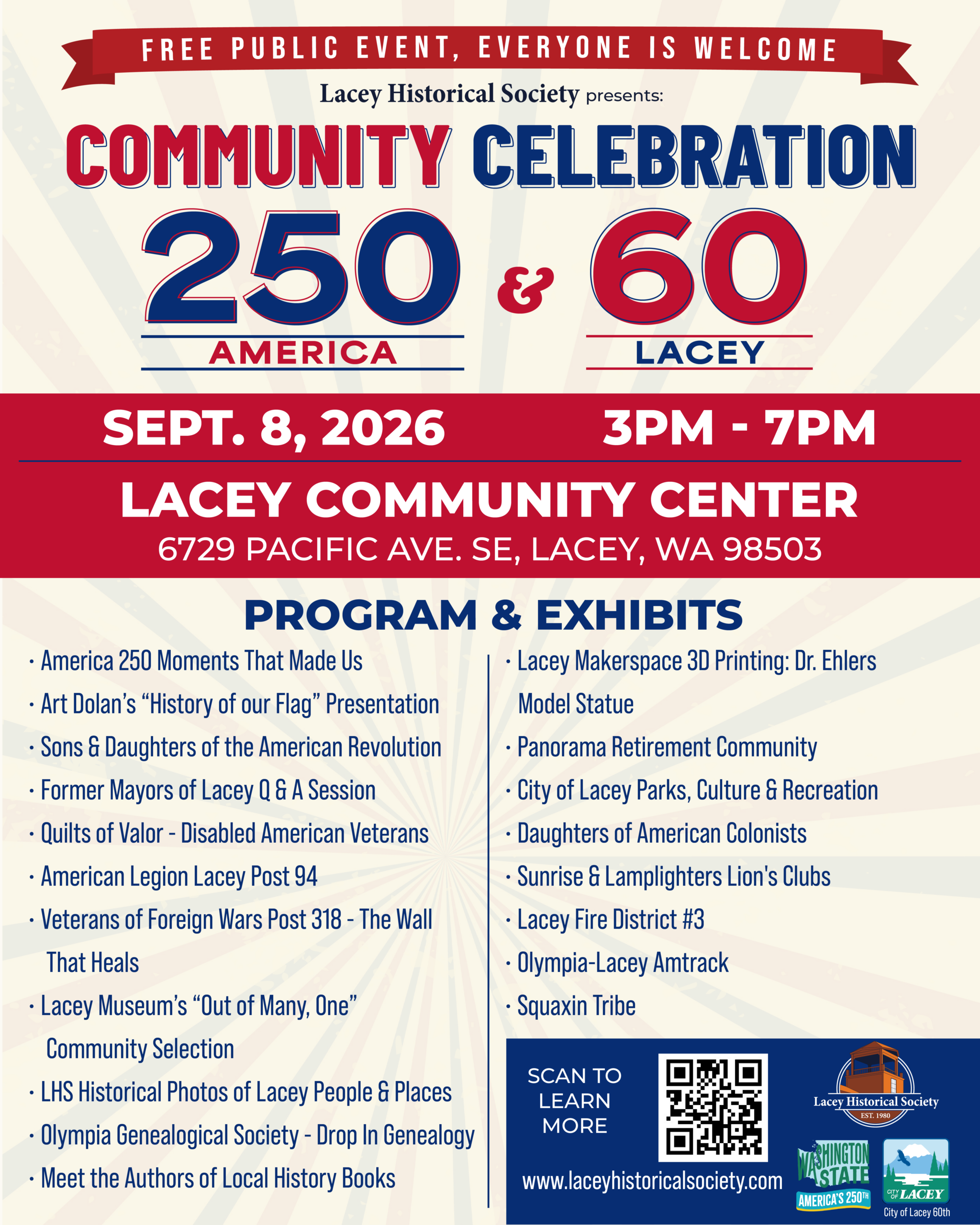 USA 250th & Lacey 60th Celebration